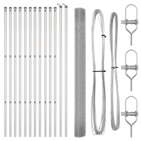 Cerca de Alambre Soldado con 13 Postes 1.6x25 m Acero Galvanizado von , Zaunpaneele - Ref: Foro24-3351624, Preis: 180,76 €, R...
