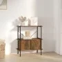Regal mit 3-stöckigem Holz- und Stahlschrank 80x40x92 cm von vidaXL, Bücherregale und Regale - Ref: Foro24-336352, Preis: 78,...