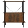 Regal mit 3-stöckigem Holz- und Stahlschrank 80x40x92 cm von vidaXL, Bücherregale und Regale - Ref: Foro24-336352, Preis: 79,...