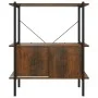 Shelving unit with 3-level wood and steel cabinet 80x40x92 cm by vidaXL, Bookcases and shelves - Ref: Foro24-336352, Price: 7...