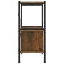 Regal mit 3-stöckigem Holz- und Stahlschrank 80x40x92 cm von vidaXL, Bücherregale und Regale - Ref: Foro24-336352, Preis: 79,...
