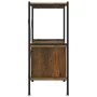 Shelving unit with 3-level wood and steel cabinet 80x40x92 cm by vidaXL, Bookcases and shelves - Ref: Foro24-336352, Price: 7...