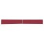Toldo lateral retráctil para patio rojo 140x1200 cm