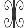 Gartenzaun mit Speerspitze aus schwarz beschichtetem Stahl, 140 cm von vidaXL, Zaunpaneele - Ref: Foro24-151085, Preis: 220,7...