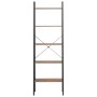 Free-standing shelf with 5 dark brown and black shelves 56x35x174 cm by vidaXL, Bookcases and shelves - Ref: Foro24-336368, P...