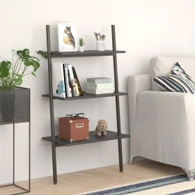 Estantería inclinada de 3 baldas negro 64x34x116 cm de vidaXL, Librerías y estanterías - Ref: Foro24-336372, Precio: 66,25 €,...