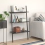 Inclined shelving unit with 3 shelves black 64x34x116 cm by vidaXL, Bookcases and shelves - Ref: Foro24-336372, Price: 67,41 ...