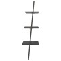 Inclined shelving unit with 3 shelves black 64x34x116 cm by vidaXL, Bookcases and shelves - Ref: Foro24-336372, Price: 67,41 ...