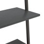 Schrägregal mit 3 Böden schwarz 64x34x116 cm von vidaXL, Bücherregale und Regale - Ref: Foro24-336372, Preis: 67,41 €, Rabatt: %