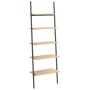 Schrägregal 5 Böden hellbraun schwarz 64x34x185,5 cm von vidaXL, Bücherregale und Regale - Ref: Foro24-336376, Preis: 100,95 ...