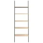 Schrägregal 5 Böden hellbraun schwarz 64x34x185,5 cm von vidaXL, Bücherregale und Regale - Ref: Foro24-336376, Preis: 98,70 €...