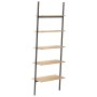Schrägregal 5 Böden hellbraun schwarz 64x34x185,5 cm von vidaXL, Bücherregale und Regale - Ref: Foro24-336376, Preis: 100,95 ...
