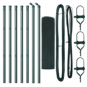 Cerca de Alambre Soldado con 7 Postes Verde 0.6x10 m de Acero by , fence panels - Ref: Foro24-3351683, Price: 53,34 €, Discou...
