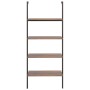 Inclined shelving 4 shelves dark brown black 64x35x152.5cm by vidaXL, Bookcases and shelves - Ref: Foro24-336383, Price: 70,3...