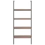 Inclined shelving 4 shelves dark brown black 64x35x152.5cm by vidaXL, Bookcases and shelves - Ref: Foro24-336383, Price: 70,3...
