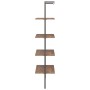 Inclined shelving 4 shelves dark brown black 64x35x152.5cm by vidaXL, Bookcases and shelves - Ref: Foro24-336383, Price: 70,3...