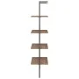 Inclined shelving 4 shelves dark brown black 64x35x152.5cm by vidaXL, Bookcases and shelves - Ref: Foro24-336383, Price: 70,3...