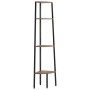 Eckregal 4 Regale dunkelbraun schwarz 45,5x31,5x150cm von vidaXL, Bücherregale und Regale - Ref: Foro24-336392, Preis: 61,99 ...
