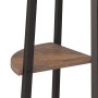 Eckregal 4 Regale dunkelbraun schwarz 45,5x31,5x150cm von vidaXL, Bücherregale und Regale - Ref: Foro24-336392, Preis: 61,99 ...