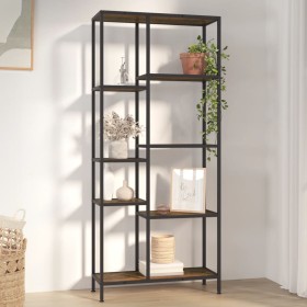 Plywood and steel shelving 80x30x180 cm by vidaXL, Bookcases and shelves - Ref: Foro24-336360, Price: 128,25 €, Discount: %