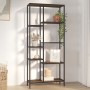 Regal aus Sperrholz und Stahl, 80 x 30 x 180 cm von vidaXL, Bücherregale und Regale - Ref: Foro24-336360, Preis: 128,25 €, Ra...