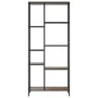 Estantería de madera contrachapada y acero 80x30x180 cm de vidaXL, Librerías y estanterías - Ref: Foro24-336360, Precio: 125,...