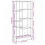 Estantería de madera contrachapada y acero 80x30x180 cm de vidaXL, Librerías y estanterías - Ref: Foro24-336360, Precio: 128,...