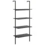 Inclined shelving unit with 4 shelves black 64x35x152.5 cm by vidaXL, Bookcases and shelves - Ref: Foro24-336384, Price: 65,7...