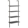 Schrägregal mit 4 Böden schwarz 64x35x152,5 cm von vidaXL, Bücherregale und Regale - Ref: Foro24-336384, Preis: 74,16 €, Raba...