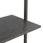 Schrägregal mit 4 Böden schwarz 64x35x152,5 cm von vidaXL, Bücherregale und Regale - Ref: Foro24-336384, Preis: 74,16 €, Raba...
