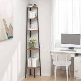 Corner shelving 5 shelves dark brown black 45.5x31.5x180cm by vidaXL, Bookcases and shelves - Ref: Foro24-336395, Price: 88,3...
