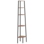 Eckregal 5 Regale dunkelbraun schwarz 45,5x31,5x180cm von vidaXL, Bücherregale und Regale - Ref: Foro24-336395, Preis: 90,54 ...