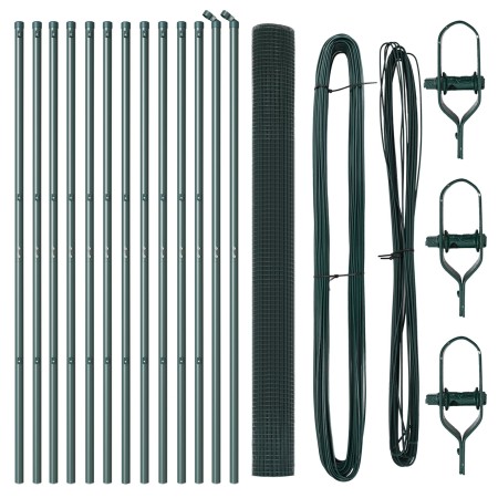 Conjunto de Poste de Cerca Conjunto de 2 Verde de , Paneles de vallas - Ref: Foro24-3351740, Precio: 171,77 €, Descuento: %