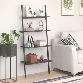 Gekipptes 4-Fach-Bücherregal schwarz 64x34x150,5 cm von vidaXL, Bücherregale und Regale - Ref: Foro24-336375, Preis: 78,02 €,...