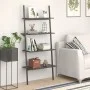 Slanted shelf with 4 black shelves 64x34x150.5 cm by vidaXL, Bookcases and shelves - Ref: Foro24-336375, Price: 76,65 €, Disc...