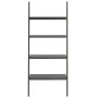 Slanted shelf with 4 black shelves 64x34x150.5 cm by vidaXL, Bookcases and shelves - Ref: Foro24-336375, Price: 76,65 €, Disc...