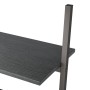 Slanted shelf with 4 black shelves 64x34x150.5 cm by vidaXL, Bookcases and shelves - Ref: Foro24-336375, Price: 78,02 €, Disc...
