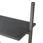 Slanted shelf with 4 black shelves 64x34x150.5 cm by vidaXL, Bookcases and shelves - Ref: Foro24-336375, Price: 76,65 €, Disc...