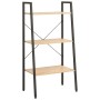 Free-standing shelf with 3 light brown and black shelves 56x35x108 cm by vidaXL, Bookcases and shelves - Ref: Foro24-336361, ...