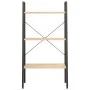 Free-standing shelf with 3 light brown and black shelves 56x35x108 cm by vidaXL, Bookcases and shelves - Ref: Foro24-336361, ...