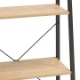 Free-standing shelf with 3 light brown and black shelves 56x35x108 cm by vidaXL, Bookcases and shelves - Ref: Foro24-336361, ...