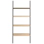 Schrägregal 4 Böden hellbraun schwarz 64x34x150,5 cm von vidaXL, Bücherregale und Regale - Ref: Foro24-336373, Preis: 76,17 €...