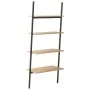 Schrägregal 4 Böden hellbraun schwarz 64x34x150,5 cm von vidaXL, Bücherregale und Regale - Ref: Foro24-336373, Preis: 74,74 €...