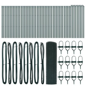 Cerca de Alambre Soldado con 13 Postes Verde 0.6x100 m Acero by , fence panels - Ref: Foro24-3351783, Price: 337,60 €, Discou...