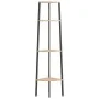Estantería esquina 4 baldas marrón claro negro 45,5x31,5x150 cm de vidaXL, Librerías y estanterías - Ref: Foro24-336391, Prec...