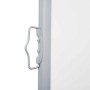 Toldo lateral retráctil para patio color crema 170x1200 cm