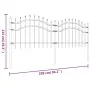 Garden fence with spearhead black coated steel 115cm by vidaXL, fence panels - Ref: Foro24-151079, Price: 114,44 €, Discount: %