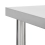 Küchenarbeitstisch mit Edelstahlrädern 60x60x85 cm von vidaXL, Wiederherstellung - Ref: Foro24-51633, Preis: 135,47 €, Rabatt: %