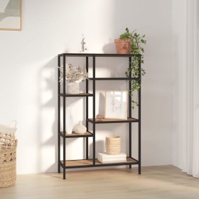 Estantería de madera contrachapada y acero 80x30x120 cm de vidaXL, Librerías y estanterías - Ref: Foro24-336357, Precio: 105,...