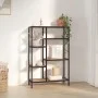 Estantería de madera contrachapada y acero 80x30x120 cm de vidaXL, Librerías y estanterías - Ref: Foro24-336357, Precio: 103,...